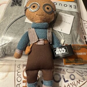 Star Wars Plush Toy with Brown and Blue Outfit